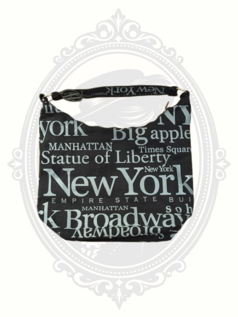 Jay Joshua New York Hobo Shoulder Bag  Statue of Liberty Broadway NYC Tote